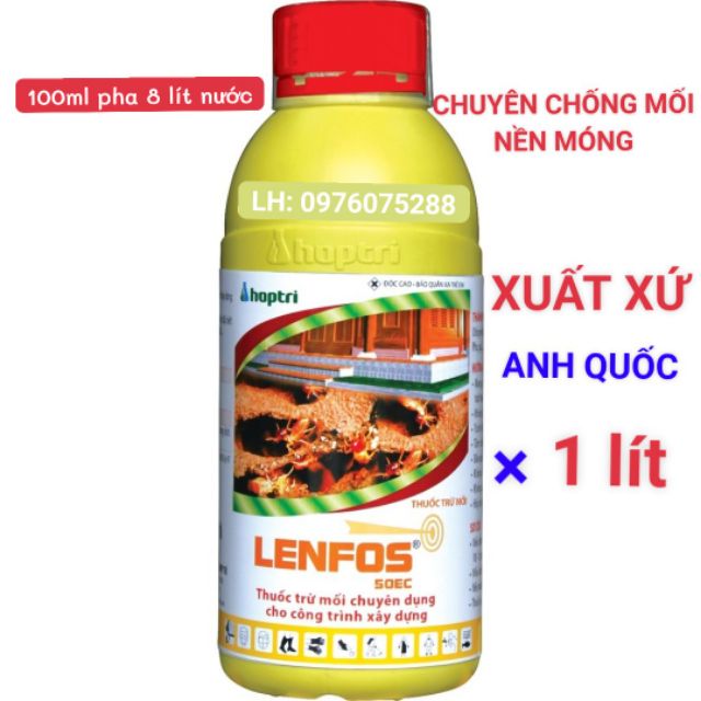 Thuốc trừ mối cho công trình xây dựng Lenfos 50 EC 1 lít [chính hãng]