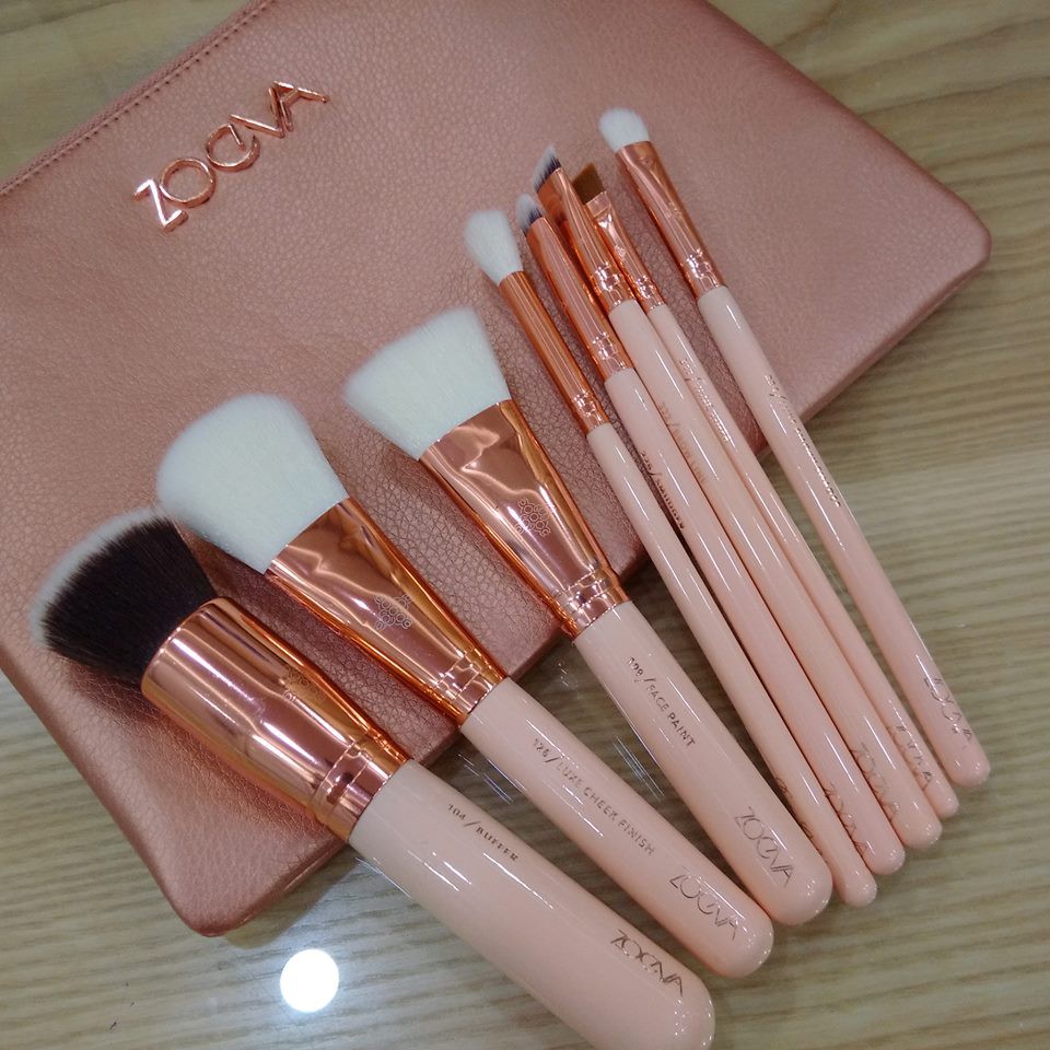 BỘ CỌ ZOEVA 8 CÂY ROSE GOLD