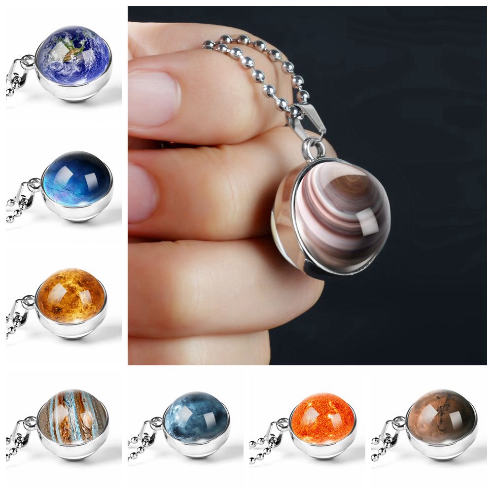 Dây chuyền mặt hình các hành tinh trong hệ mặt trời phong cách thời trang