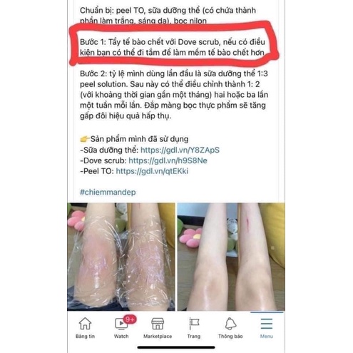 Tẩy da chết body Dove | BigBuy360 - bigbuy360.vn