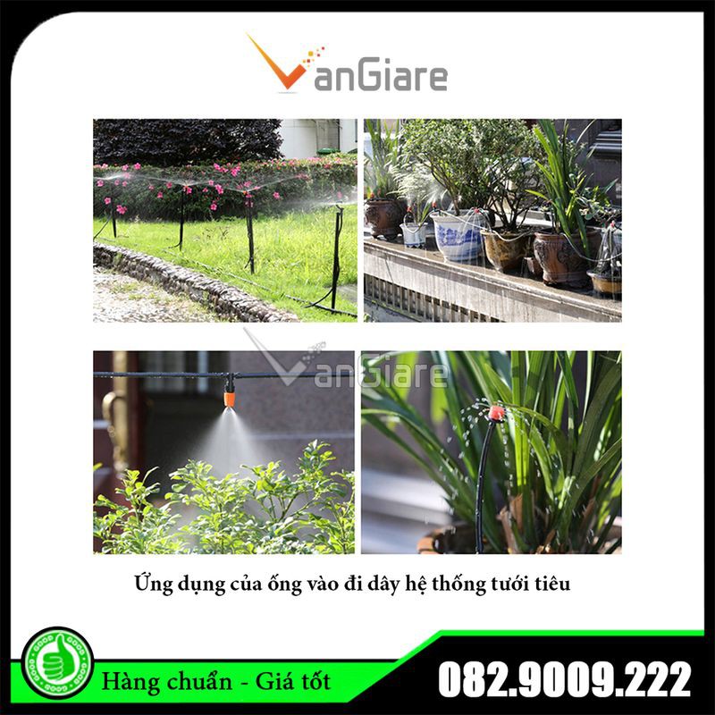 Ống phun sương 8mm - Ống PE đen 8ly (Theo mét)