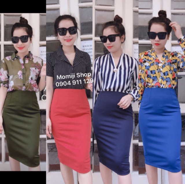 Chân váy bút chì - xẻ trước / xẻ sau ( Nhiều màu) | BigBuy360 - bigbuy360.vn