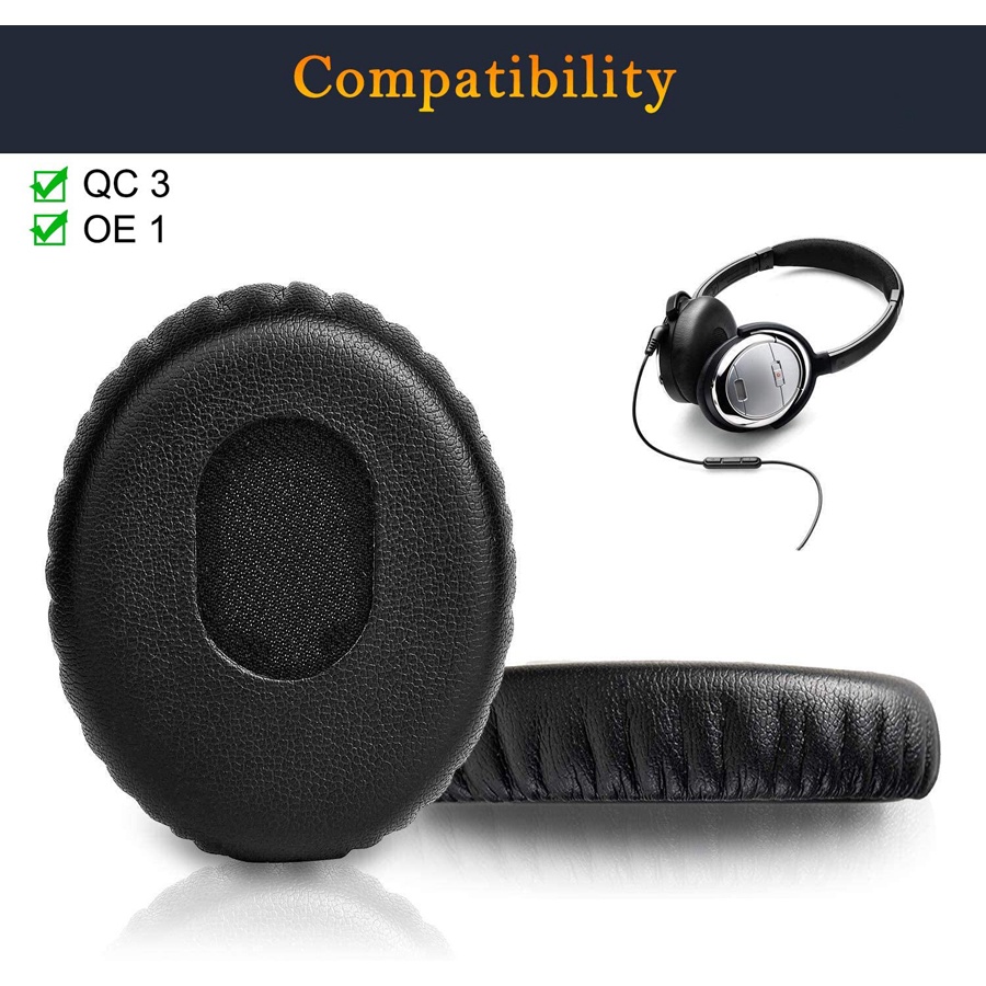 Cặp Mút Đệm Thay Thế Cho Tai Nghe Chụp Tai B-ose QuietComfort 3 (QC3) Và OE1