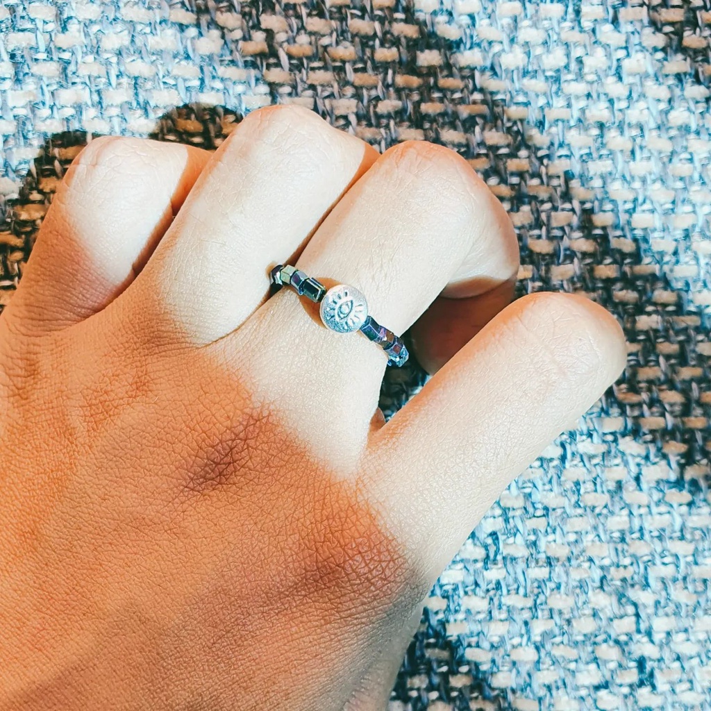 NHẪN EVIL EYE THIẾT KẾ freesize | HANDMADE | VALE.SOMETHINGBOHO