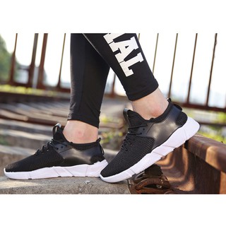 Giày sneaker thời trang nam cao cấp-  MS5 - đen trắng