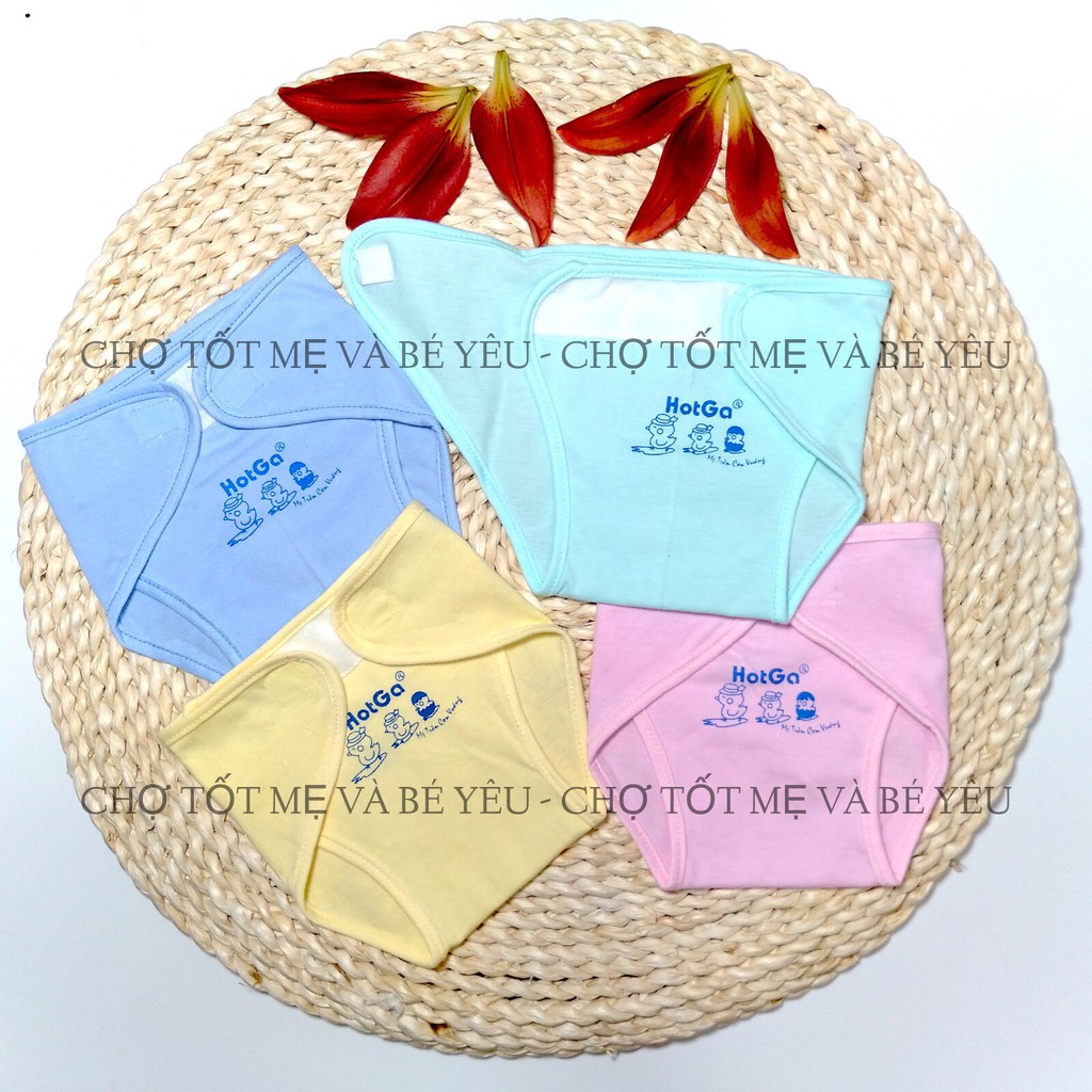 COMBO 5 TÃ DÁN VẢI COTTON CAO CẤP HOTGA (LOẠI MÀU ),Tã dán sơ sinh