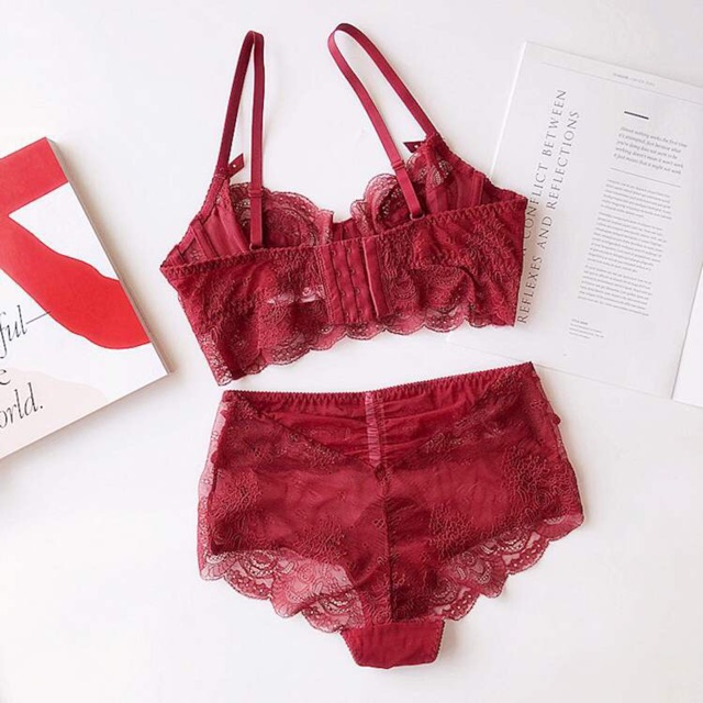 [Mã WAMST112 giảm 25k đơn 150k] Set Đồ Lót Không Đệm Có Gọng Ren Hoa Quyến Rũ Mới S053 | BigBuy360 - bigbuy360.vn