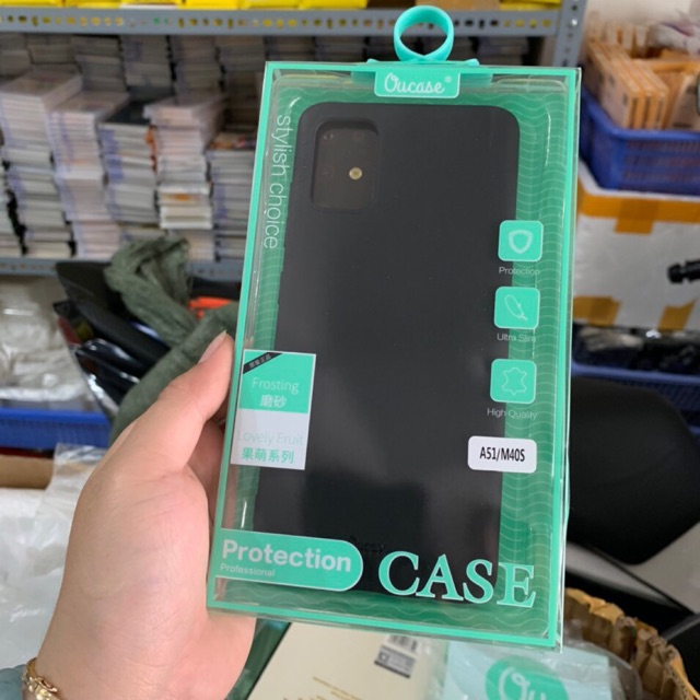 Ốp lưng Ou case màu Galaxy A51/M40S màu đen