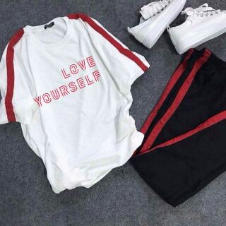 Bộ quần áo BTS love yourself in theo yêu cầu