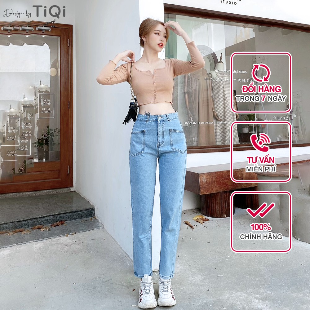 Quần jean baggy túi kiểu TiQi Jeans B1-167 | BigBuy360 - bigbuy360.vn