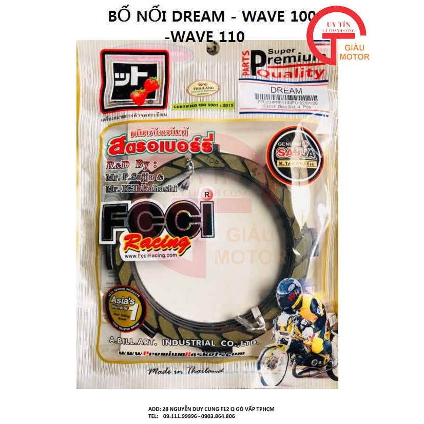 FCCI - BỐ NỒI HONDA DREAM - WAVE 100 -WAVE 110 CHÍNH HÃNG