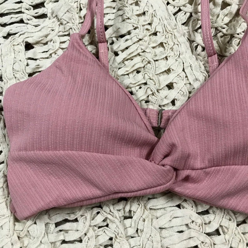 {Kèm ảnh thật} Bikini 2 mảnh hồng gợi cảm