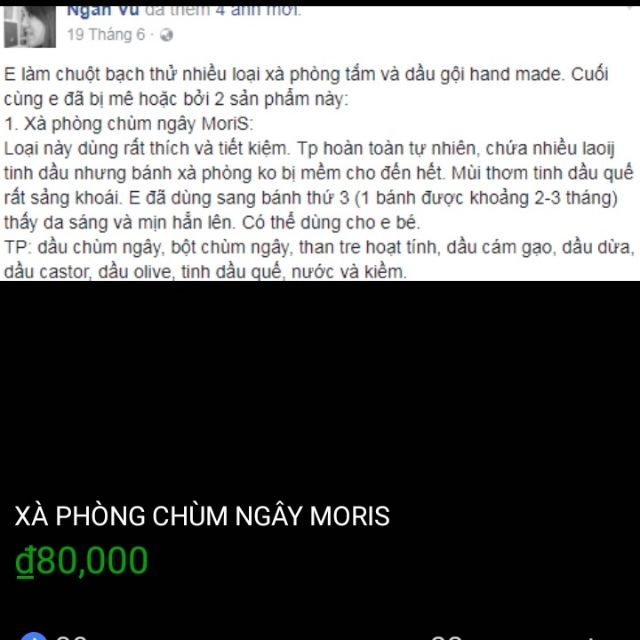 [Mùi Quế] Xà phòng handmade (da mặt/body) chùm ngây Moris 100gr | BigBuy360 - bigbuy360.vn