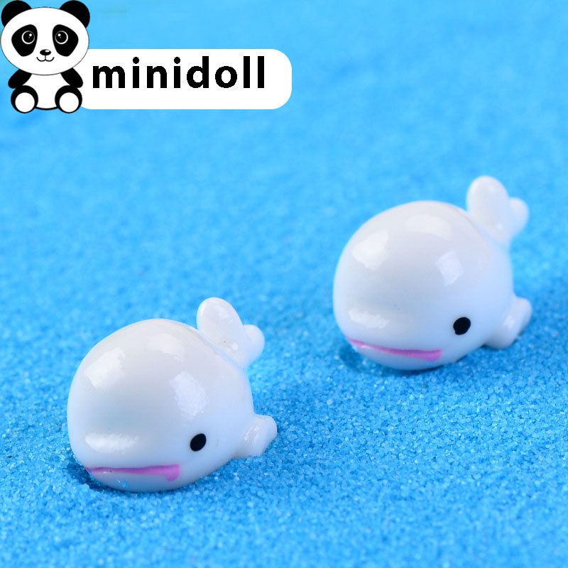 Charm Slime squishy Combo 05 Mô hình Con Cá Voi trang trí tiểu cảnh minidoll