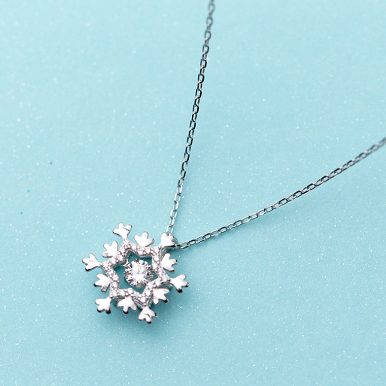 Dây Chuyền Bạc Nữ Đính Đá Bằng Bạc Thật S925 Cao Cấp - DB2498 - Bảo Ngọc Jewelry