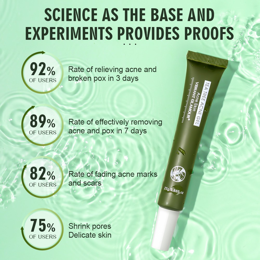 Gel Hỗ Trợ Giảm Mụn VIBRANT GLAMOUR Phục Hồi Làm Trắng Loại Bỏ Sẹo Mụn Đầu Đen Chăm Sóc Da 25g | BigBuy360 - bigbuy360.vn