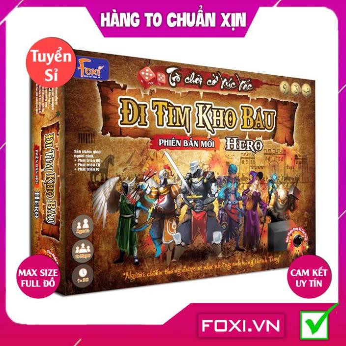 [FREESHIP HÀNG ĐẸP] Board game-Đi tìm kho báu Phiên Bản HERO Foxi-Đồ chơi trẻ em phát triển AQ-EQ-IQ-siêu siêu hay