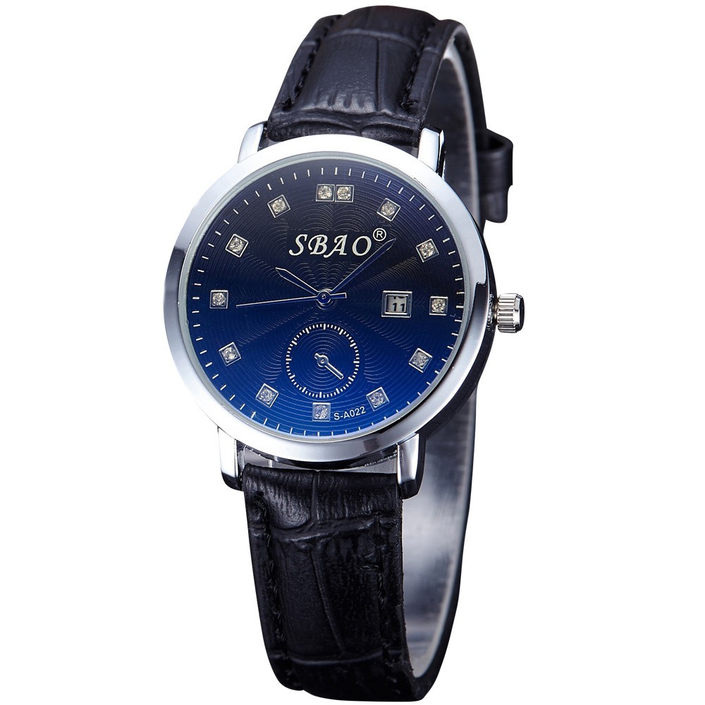 Đồng Hồ Nữ SBAO 021 Dây Da (Có 4 Màu: Đen, Đen Mặt Trắng, Nâu Mặt Đen, Nâu Mặt Trắng)