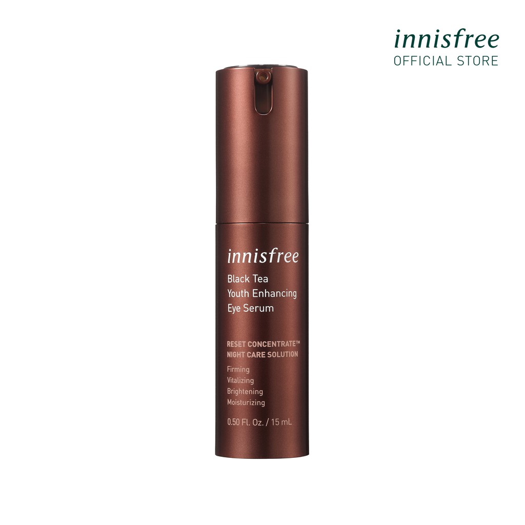 [Mã COSIF11 giảm 10% đơn 400K] Tinh chất dưỡng da vùng mắt từ trà đen innisfree Black Tea Youth Enhancing Eye Serum 15ml