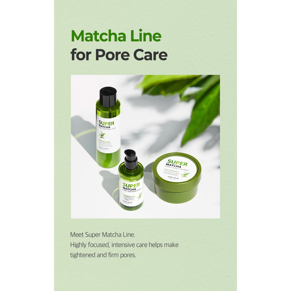 Tinh chất dưỡng da se khít lỗ chân lông Some By Mi Super Matcha Pore Tightening Serum 50ml
