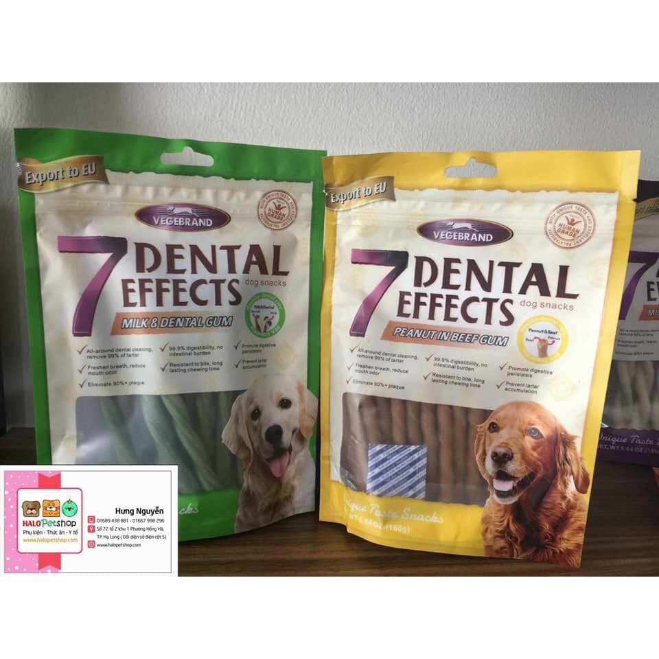 BÁNH ĂN VẶT 7 DENTAL EFFECTS DÀNH CHO CHÓ