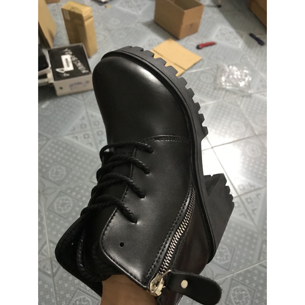 Có ảnh thật - Giày Boot nữ phong cách cá tính B085
