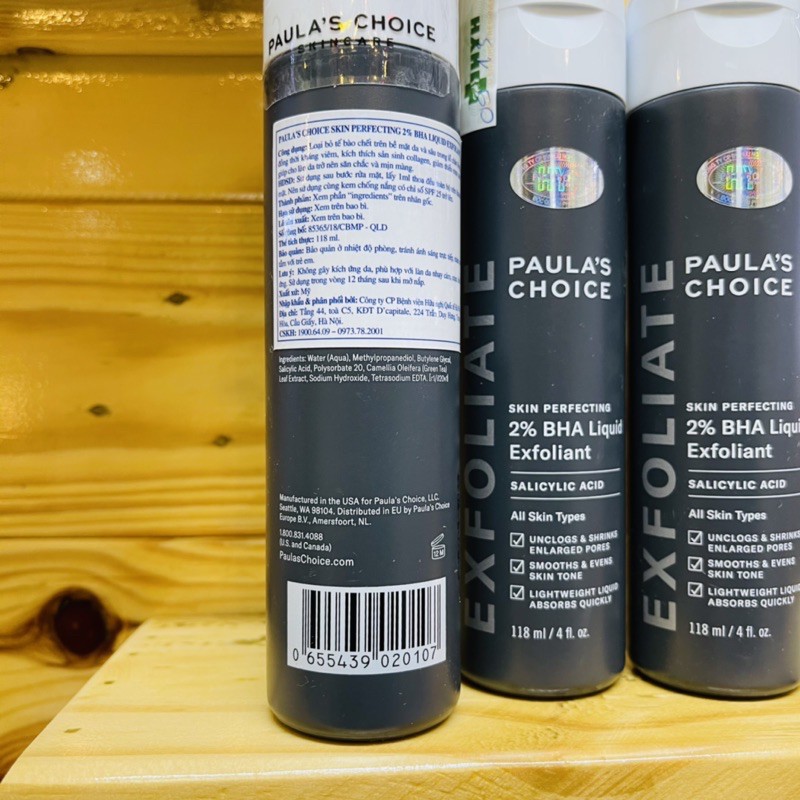 Dung dịch loại bỏ tế bào chết Paula's Choice Skin Perfecting 2% BHA Liquid Exfoliant (118mL) | BigBuy360 - bigbuy360.vn