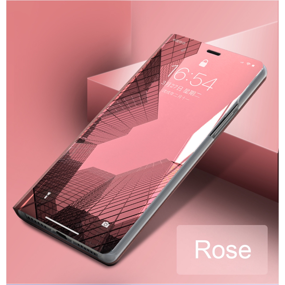 Ốp Lưng Nắp Gập Mặt Gương Cho Apple iPhone 6 6S 7 8 Plus X