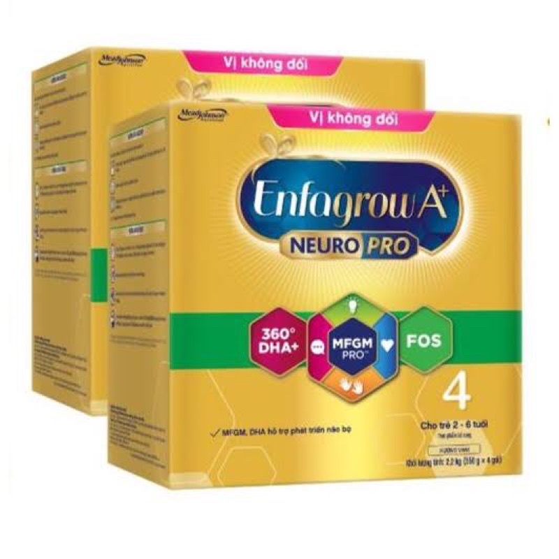 ENFAGROW A+4 (2.2KG HỘP GIẤY - VỊ KHÔNG ĐỔI - SỮA BỘT)
