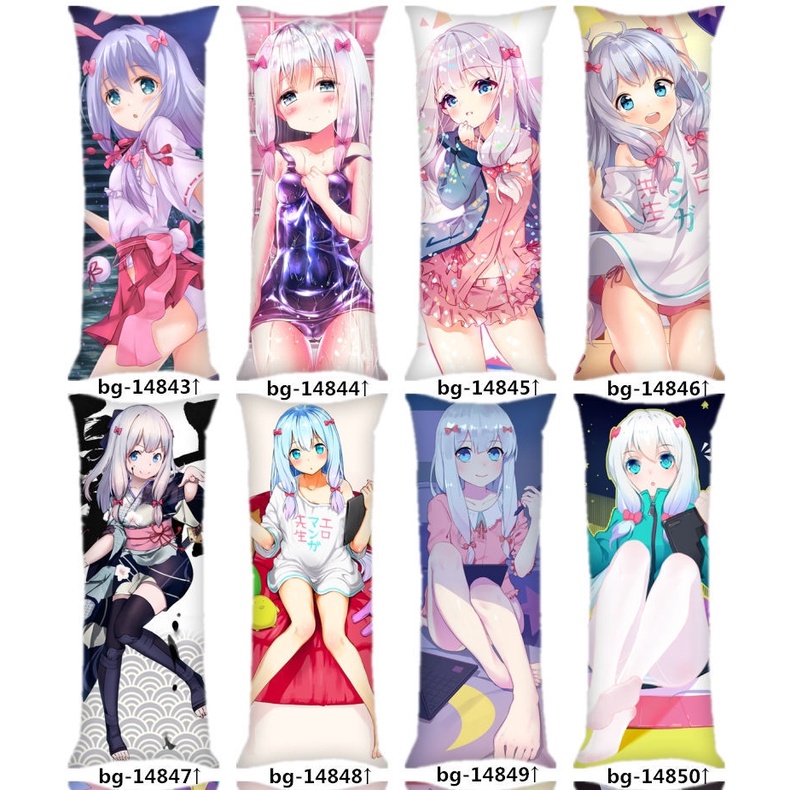 Bộ vỏ gối dài + vỏ gối in hình anime Izumi Sagiri Eromanga