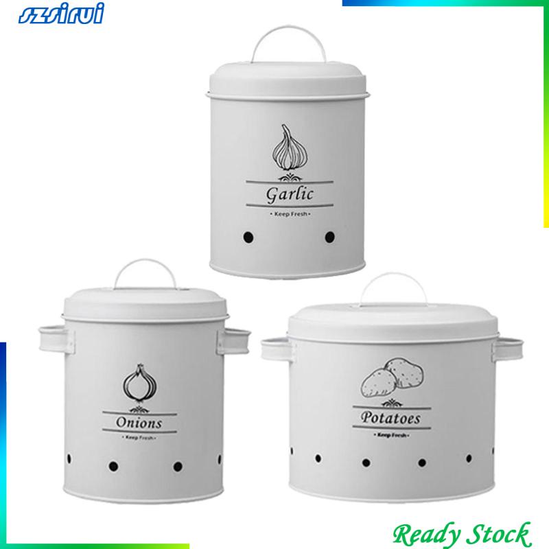 Set 3 Hộp Đựng Thực Phẩm Có Nắp Đậy Kín Khí Cho Nhà Bếp