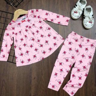 Combo 3 bộ dài + 3 bộ cộc bé gái 18 tơi 20 kí