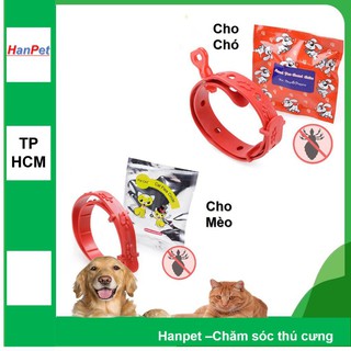 HCM - Vòng chống rận Hanpet 19k chống ve bọ chét hiệu quả 4 tháng cho chó