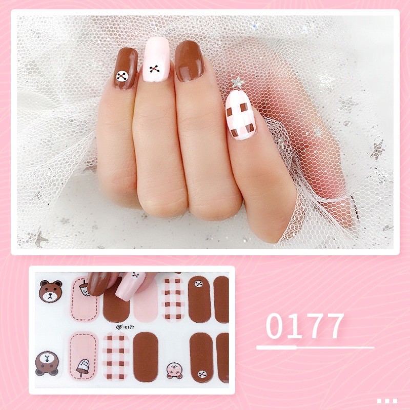 Sticker dán móng tay, nail sticker cute - tiemcuaxu