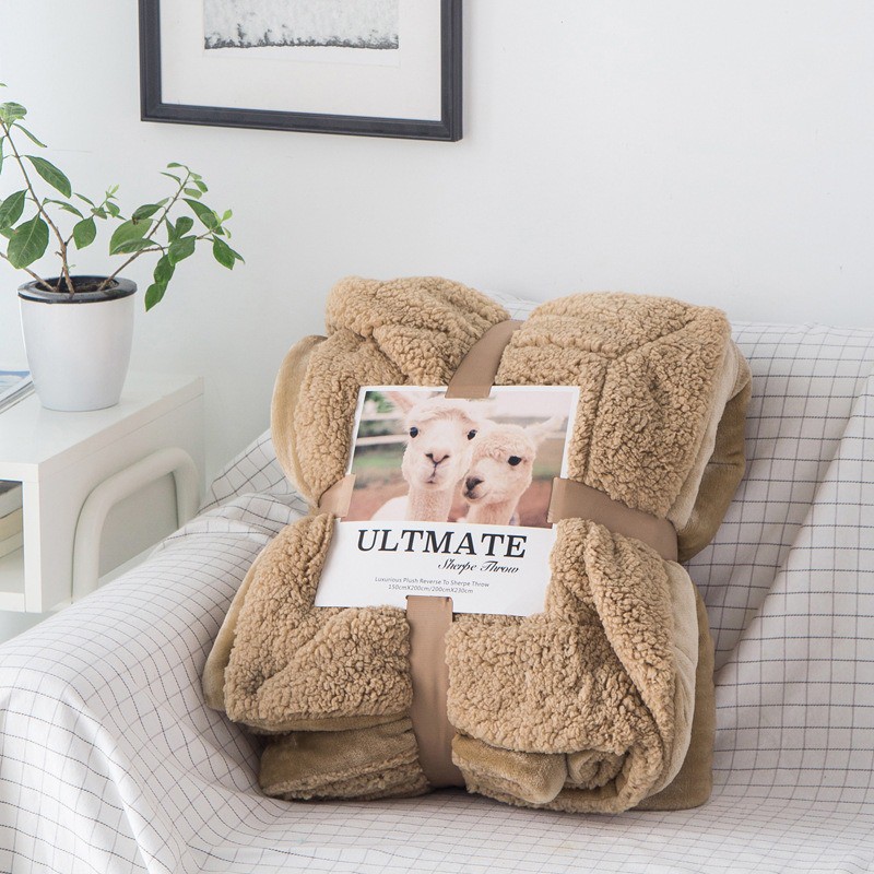 Chăn Lông Cừu ULTIMATE Xuất Hàn Kích Thước 2mx2m3