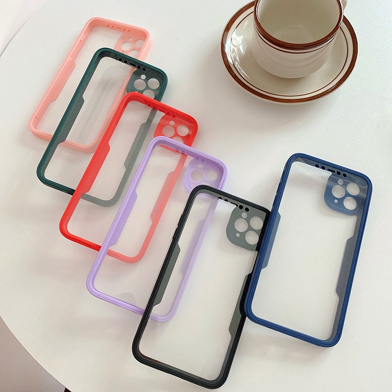 Ốp điện thoại trong suốt chống sốc cho For iPhone 7 8 Plus SE 2020 X XR XS Max 11 12 13 Pro Max 12 13 Mini Shock Full Cover Clear Phone Case
