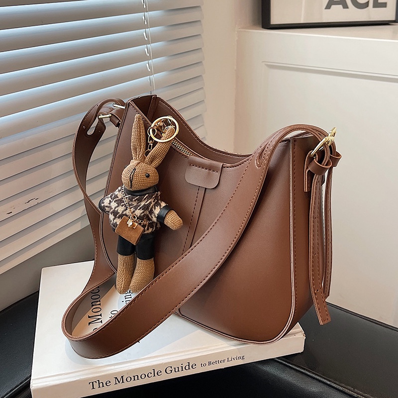 Túi xách IELGY đeo vai gắn thỏ hoạt hình thời trang cổ điển cao cấp cho nữ