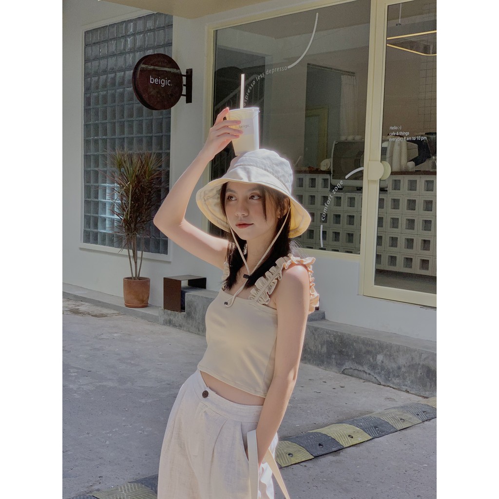 Quần culottes linen cạp cúc TKQ35 Lollie.studio