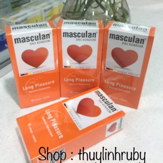 Bao cao su kéo dài thời gian -Masculan Long Pleasure. Hộp 10 cái