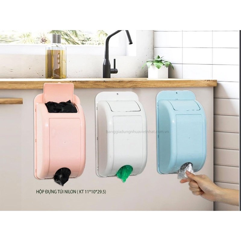 Hộp đựng túi nilong, Hộp đựng túi bóng rút tiện lợi Shopmegold1