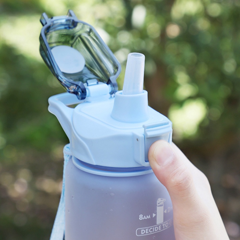 Bình Đựng Nước 1000ML Thiết Kế Nhỏ Gọn Màu Gradient 1 Lít