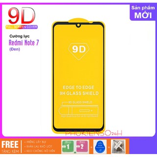 Xiaomi Redmi Note 7 / Note 7 pro - Kính Cường Lực 9D Full Màn Hình - Full Keo tặng keo chống hở mép
