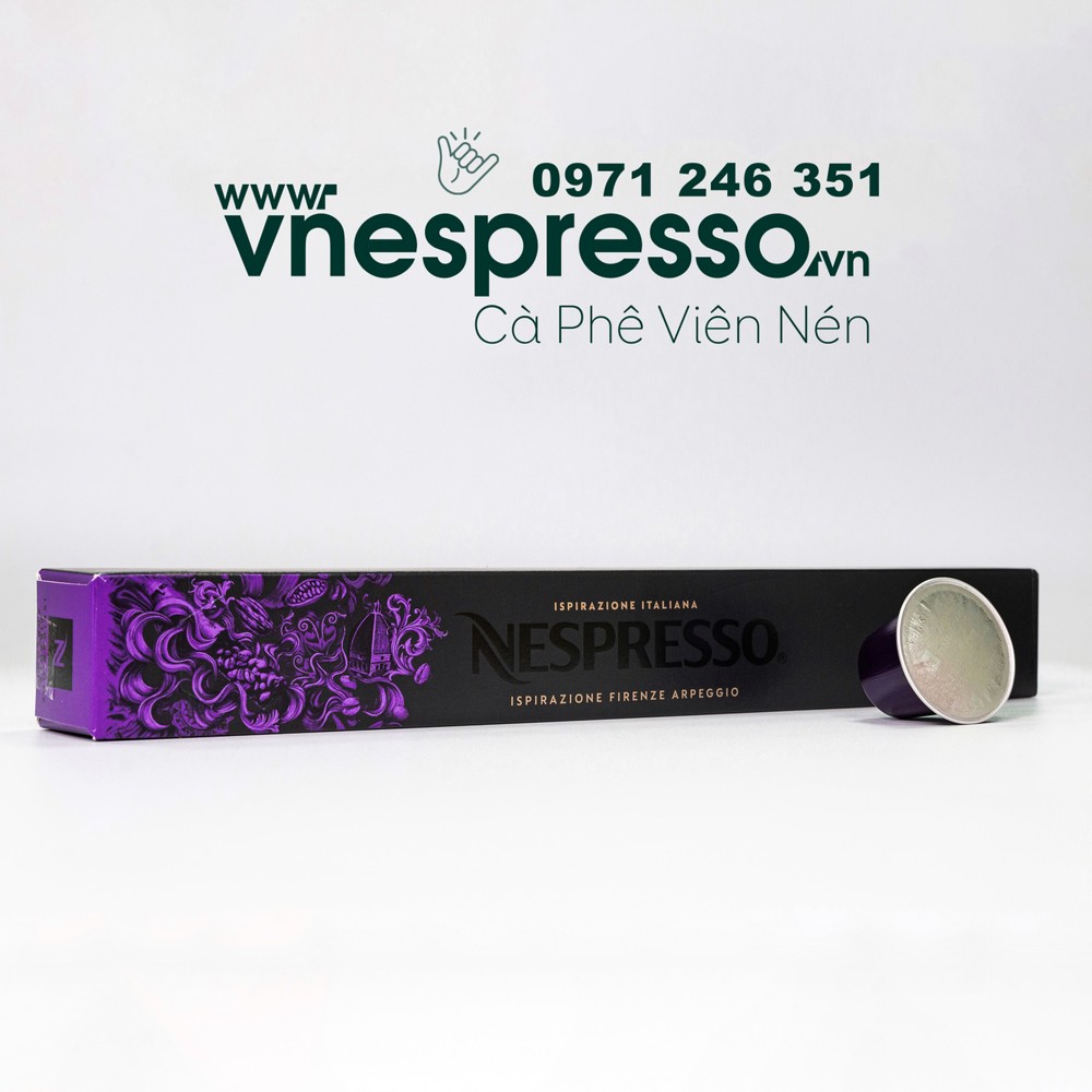 Viên nén cà phê Nespresso - Dòng "ĐẬM ĐÀ" INTENSO- Ispirazione Italiana - hộp 10 viên