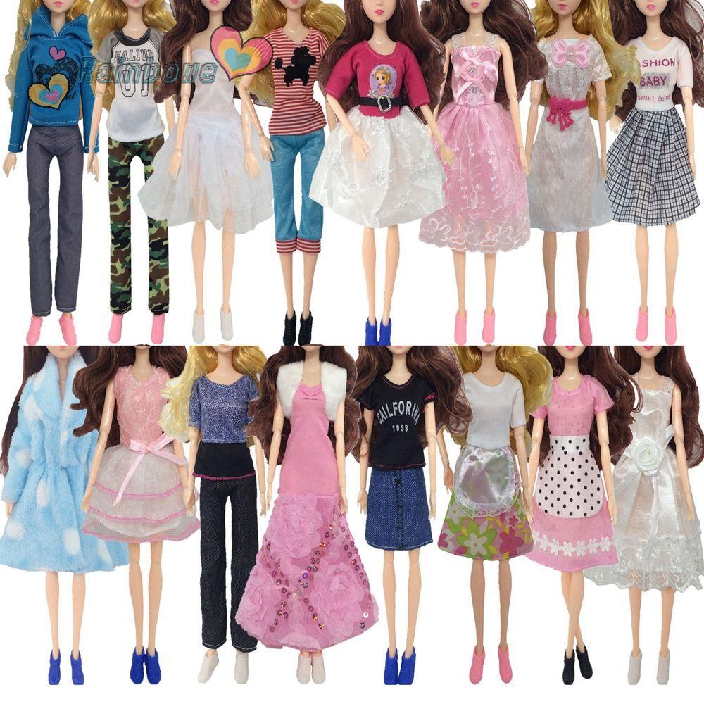 Đầm thời trang xinh xắn cho búp bê 30cm DIY