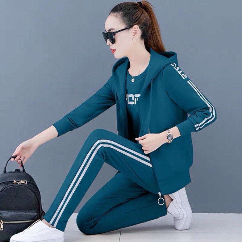 Bộ đồ thể thao nữ tôn dáng - Bộ thu đông chất Xneo mềm mịn from đẹp dáng chuẩn