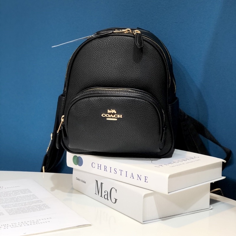 TNS - Balo form vuông mini hottrend Court Backpack-chất da cao cấp-tone đen classic