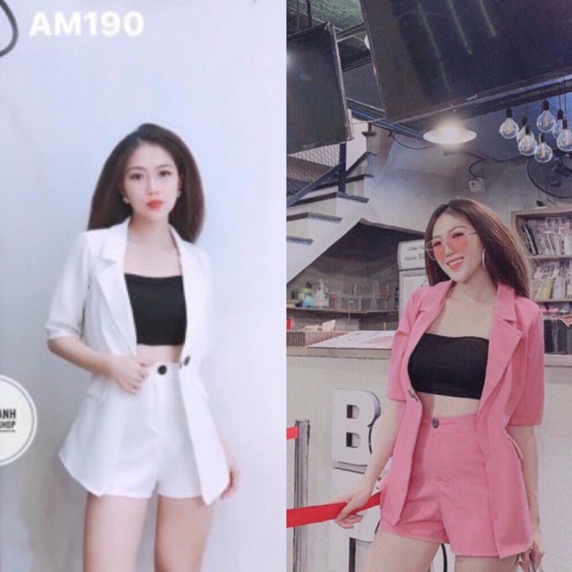 Sét 3 món áo vest + lót thun + quần short và ảnh thật