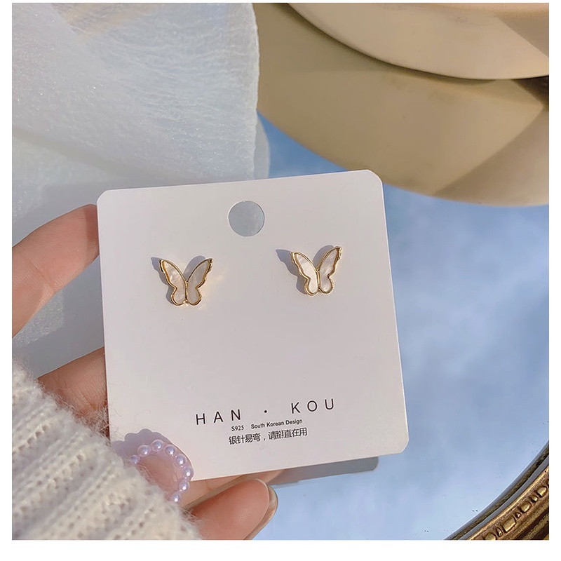 Khuyên tai hình bướm nhỏ đơn giản thời trang cá tính cho nữ