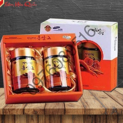 Cao Hồng Sâm Linh Chi Hàn Quốc Achim Guemsan Cao Cấp - Hộp 2 lọ