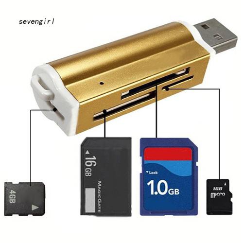 USB 2.0 mini đọc thẻ nhớ Micro SD TF MMC SDHC tốc độ cao đa năng